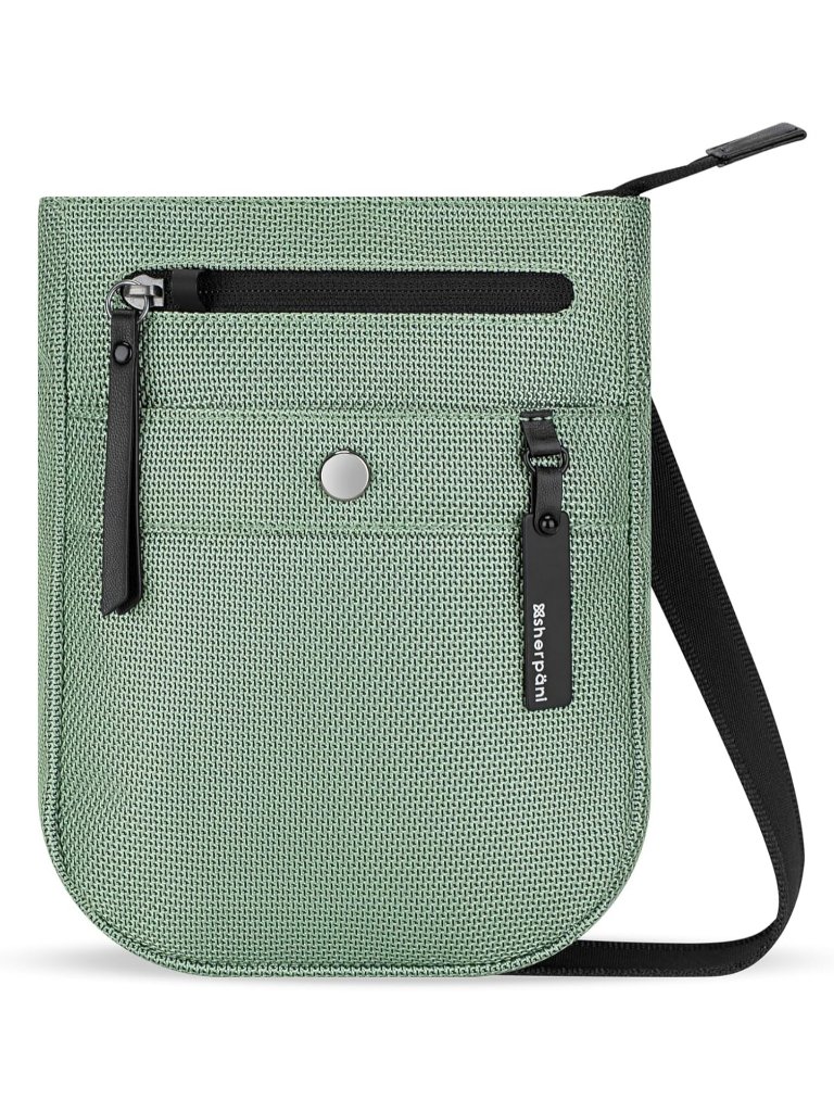 Sherpani Women's Green Small Anti Theft Zipper Adjustable Strap Crossbody Bags
